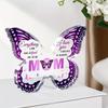 1pc Butterfly-shaped Acrylic Plaque Gift for Mom - Unique Birthday or Holiday Commemorative Gift for Home or Office Decor