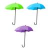 3Pcs Wall Hooks Strong Load-bearing Umbrella Shape Design Easy to Install Self Adhesive Hanger Hook Storage Organizer