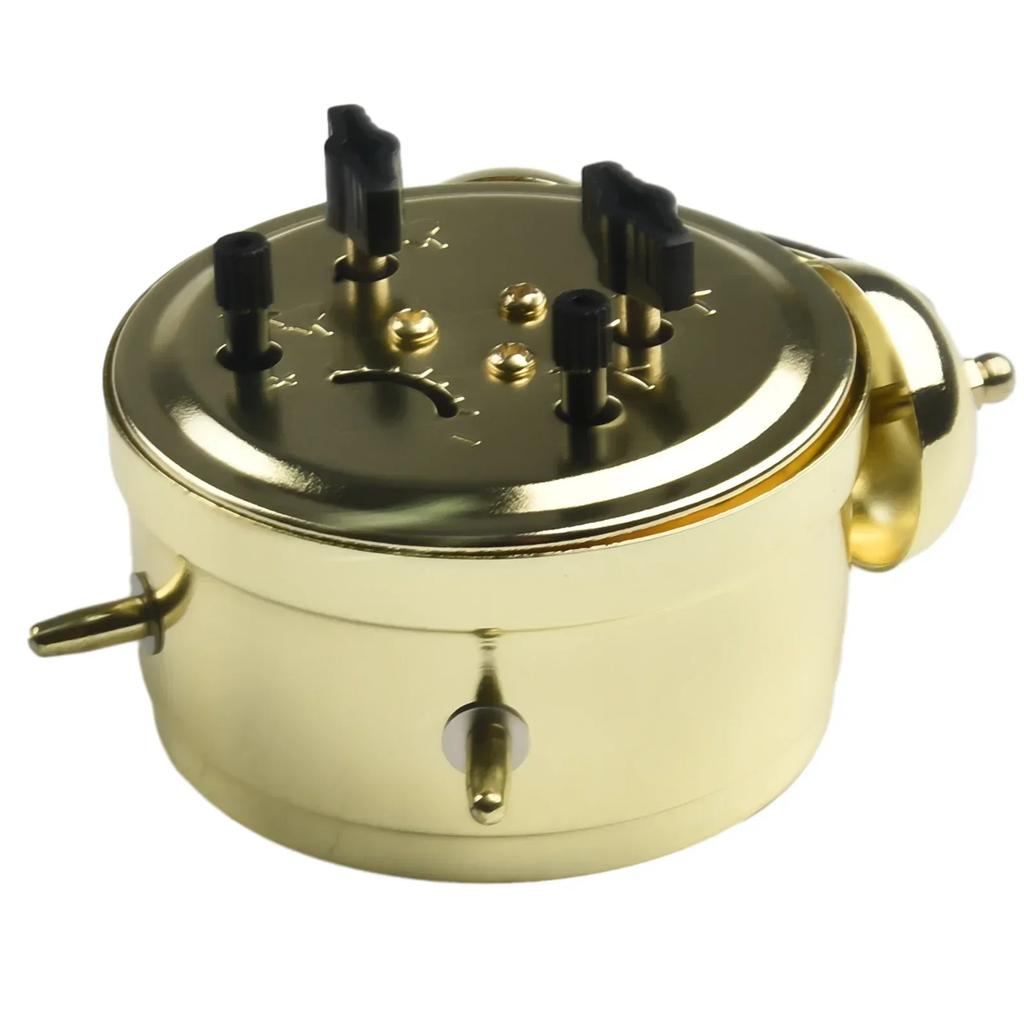 7cm Alarm clock Metal Cute High quality Horseshoe Mechanical Gold Alarm Clock Manual Wind Up Vintage Pro Top