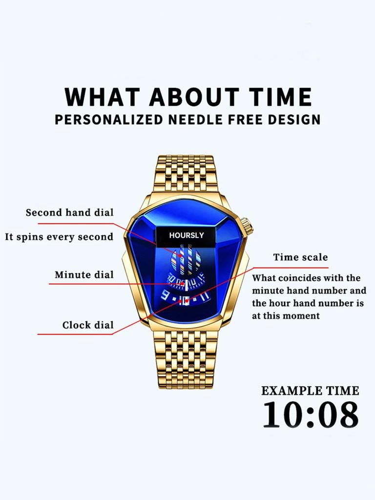 HOURSLY Men's New Trend Motorcycle Personality Waterproof Quartz Watch Men's Watch Clock Relogio Masculino