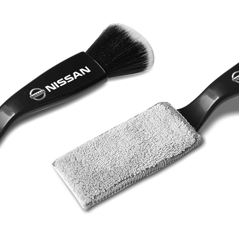 Multifunctional Car Cleaning Clean Tools Dust Removal Double-ended Brushes For Nissan Qashqai X J10 J11 Trail Tiida Teana Pulsar