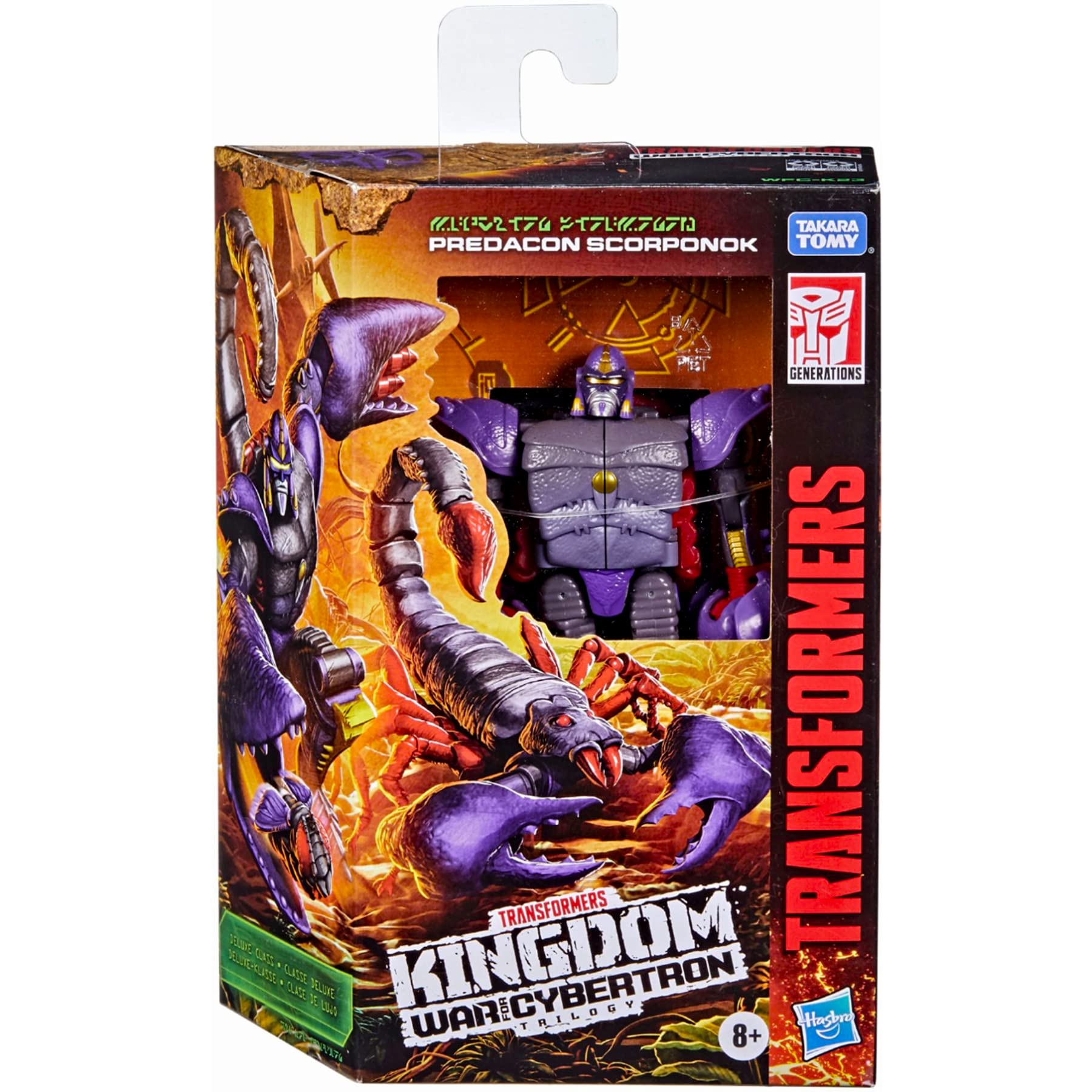 

Трансформеры Поколения 2021 Война за Кибертрон Королевство Класс Делюкс Скорпонок TRANSFORMERS GENERATIONS WAR FOR CYBERTRON KINGDOM Класс Делюкс