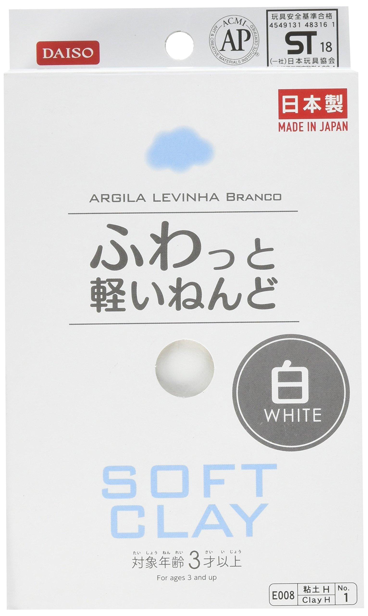 

Daiso Fluffy and Light Clay SOFT CLAY Белый набор из 2 шт.