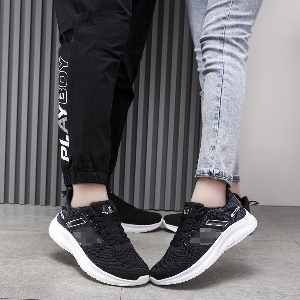 Fritidsskor Herr Kyla Stickad Flygande Vävda Lätta Andningsbara Sportskor Ungdom Löpning Herrskor