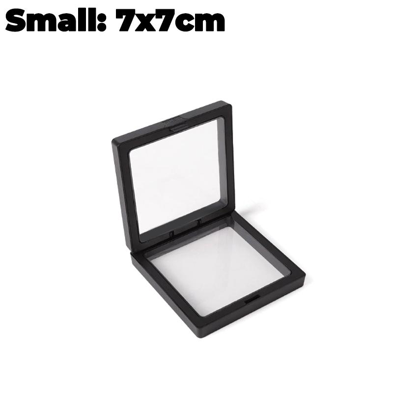 

Transparent Floating Display Box Plastic Film Jewelry Packaging Box Jewelry Ring Necklace Collectible Earring Pin Organizer 1PC