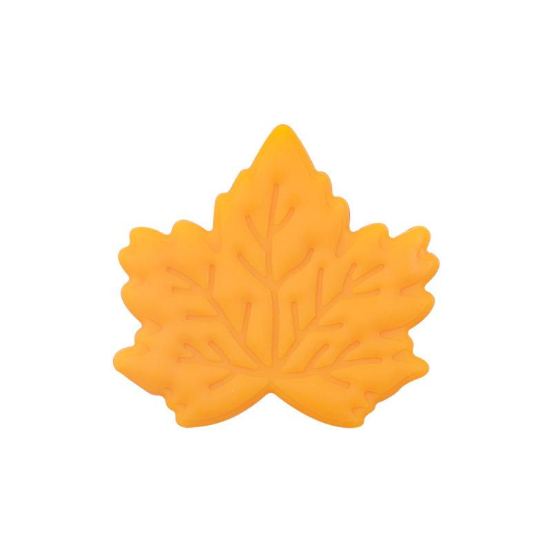 2Pcs Maple Leaf Fall Fashions Silicone Beads for DIY Keys Chain Loose Spacing Focal Beads Jewelry Making Necklaces Bracelets