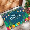 Christmas Welcome Doormat Indoor Outdoor Dirt-Resistant Entrance Doormat Bedroom Living Room Sofa Decorative Floor Mat