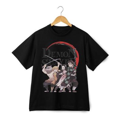 Demon Slayer Anime T-Shirt – Tanjiro Nezuko Zenitsu Inosuke Crew Streetwear T-Shirt