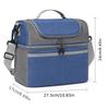 Large Insulated Lunch Bag Oxford Cloth Detachable Thermal Tote For Office Travel Picnic Portable Heat Cold Retention Storage Bag