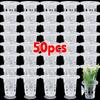 10/50pcs Aquaponic Plants Bucket Hydroponics Basket Soilless Mesh Plant Grow Pot Net Planting Soilless Grow Pots Garden Supplies