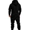 Avslappnad Herr Jumpsuit Plus Fleece Håll Värmen Vinterkläder Tjock Huvtröja Jumpsuit för
