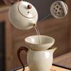 Ru Kiln Tea Set 2025 New Lazy Man Automatic Tea Artifact High-grade Light Luxury Drinking Brewing Tea Special Teapot