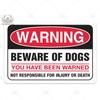 Beware Vintage Tin Sign Plaque Metal Plate Guard Dog Signs Wall Art Posters for No Trespassing Farmhouse