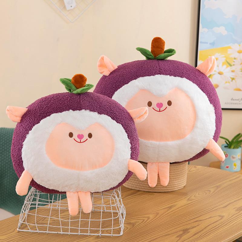 Bai Fen Bai Dolls And Toys Purple New Cross-Dressing Mangosteen Sheep Doll Small Children's Soothing Doll Stall Small Gift Press Doll Plush Toy