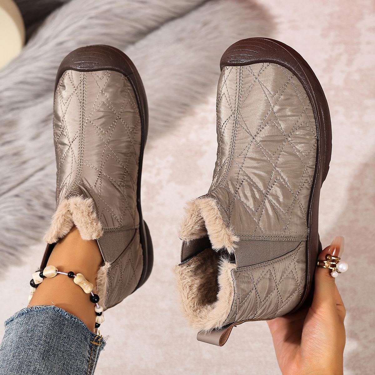 

Winter New Women s Casual Cotton Shoes with Fleece for Warmth Comfortable Anti Slip Durable Free Women s Cotton Shoes Comfortable Soft Sole Non slip D 35