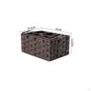 Partitioned Organizer Basket Rectangular Woven with Compartments MultiCompartment Bin for