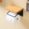 Sanei Corporation Toilettenpapier Kamel x 16cm Holz Toilettenpapierhalter Antik Naturpapierhalter Toilettenraum Regalhalter, Holz, Schwarz, Breit, Abdeckung,