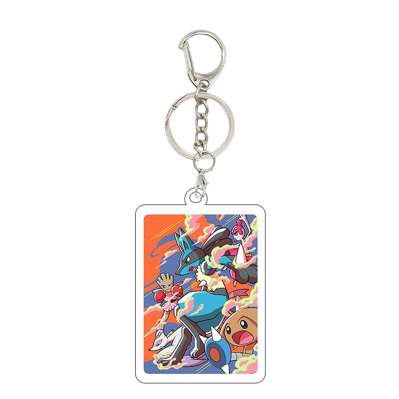 1pc Anime Charizard Mewtwo Gardevoir Cartoon Cool Game Characters Self Made Acrylic Keychain 5cm Pendant Decor Gifts Wholesale