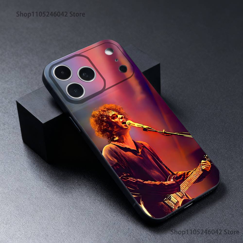 Singer G-Gustavo Cerati Phone Case For iPhone 17,16,15,14,13,12,11,Pro,Max,Plus Black Soft Cover