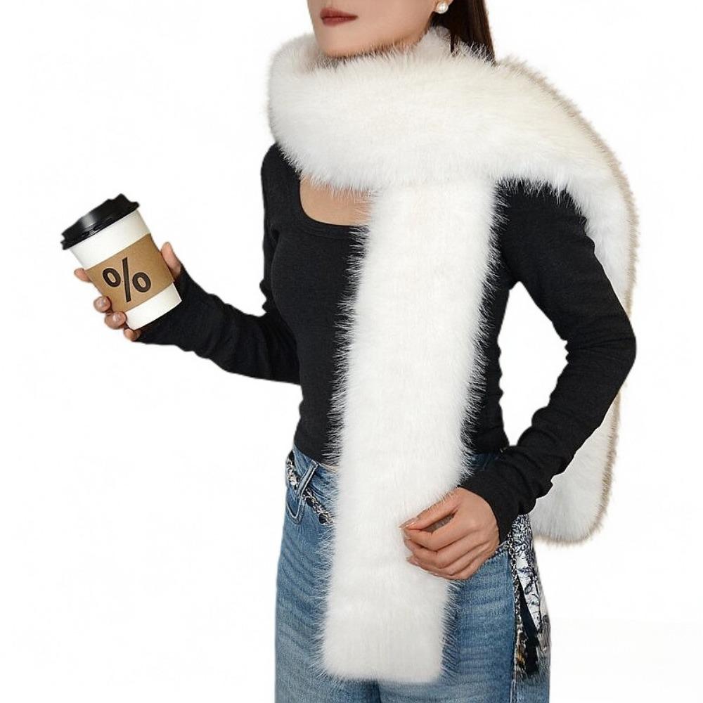 Imitation Fox Hair Scarf High-end Dress Shawl Extended Warm Scarf Fashion Fur Collar