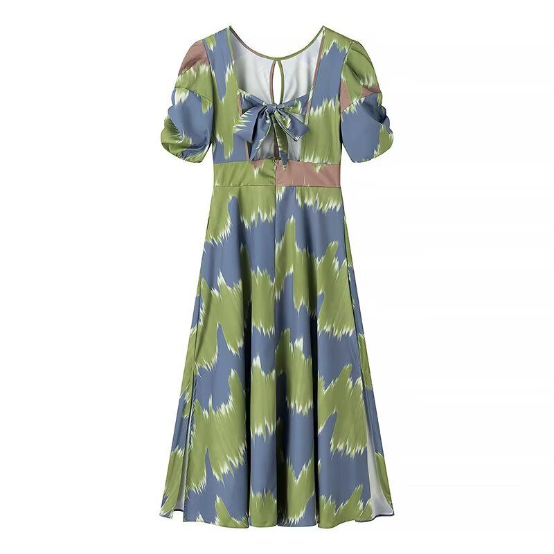 Jnleaog Autumn New Women's Clothing Fashion Style Stylish Fashion Print Dress