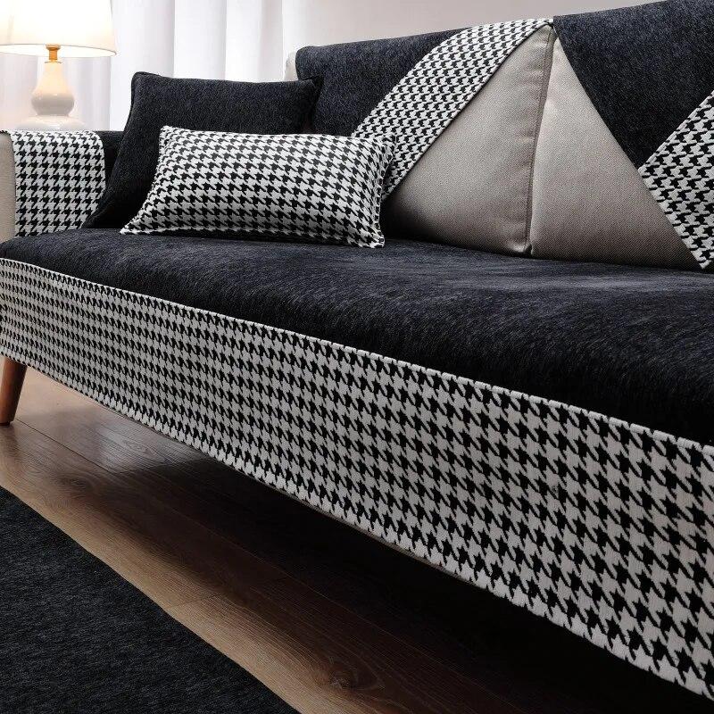 New Nordic Sofa Cover Pet Dog Kids Sofa Mat Combination Corner Couch Towel Non Slip Couch Slipcover Sofa Cushion for Living Room