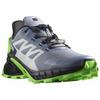 Salomon Supercross 4 Rebound Cushioning Durable Low-Top Running Shoes Men Running Shoes Black Gray Blue 473158