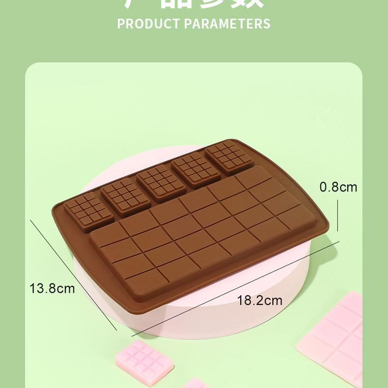 

Пищевая 6-гнездная силиконовая форма для шоколадных и вафельных батончиков