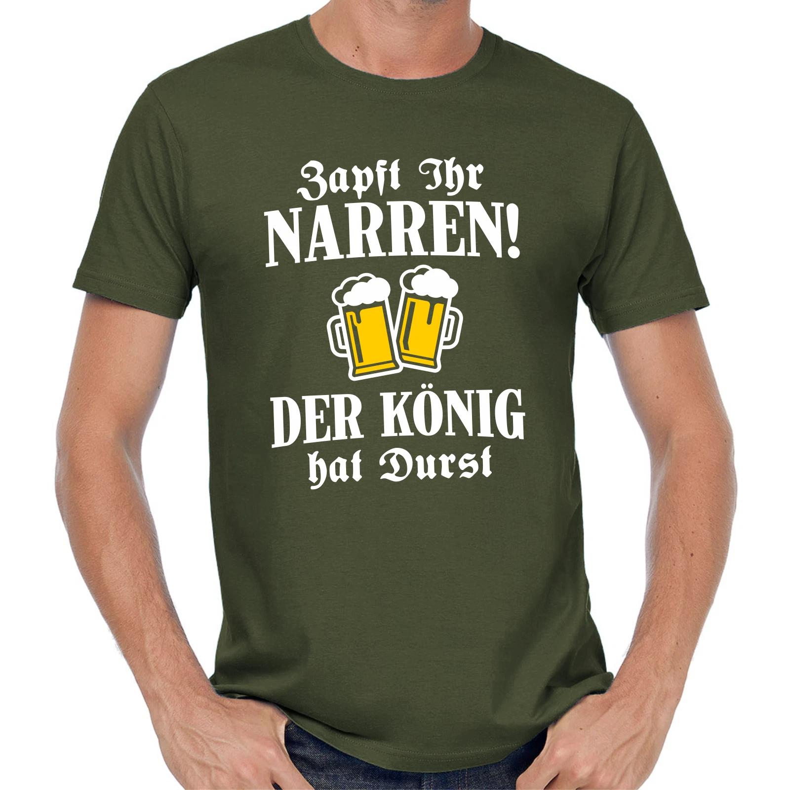 Men s and Women s T-shirts Tap you fools The king is thirsty Sayings Saying Comedy Fun Beer XXL