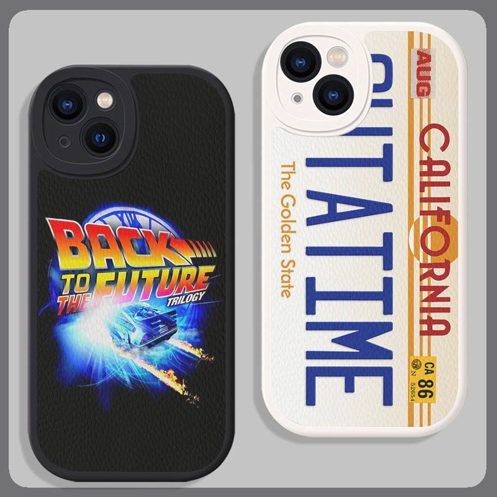 Custodia per Telefono Ritorno al Futuro per iPhone 16 15 14 13 12 11 Pro Max Plus Copertura in Pelle