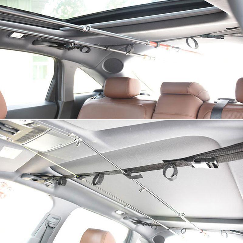 Convenient Fishing Rod Holder Vehicle Carrier Strap 1PC Adjustable Fishing Gear Belt for Car Travel Portable Fishing Accessories