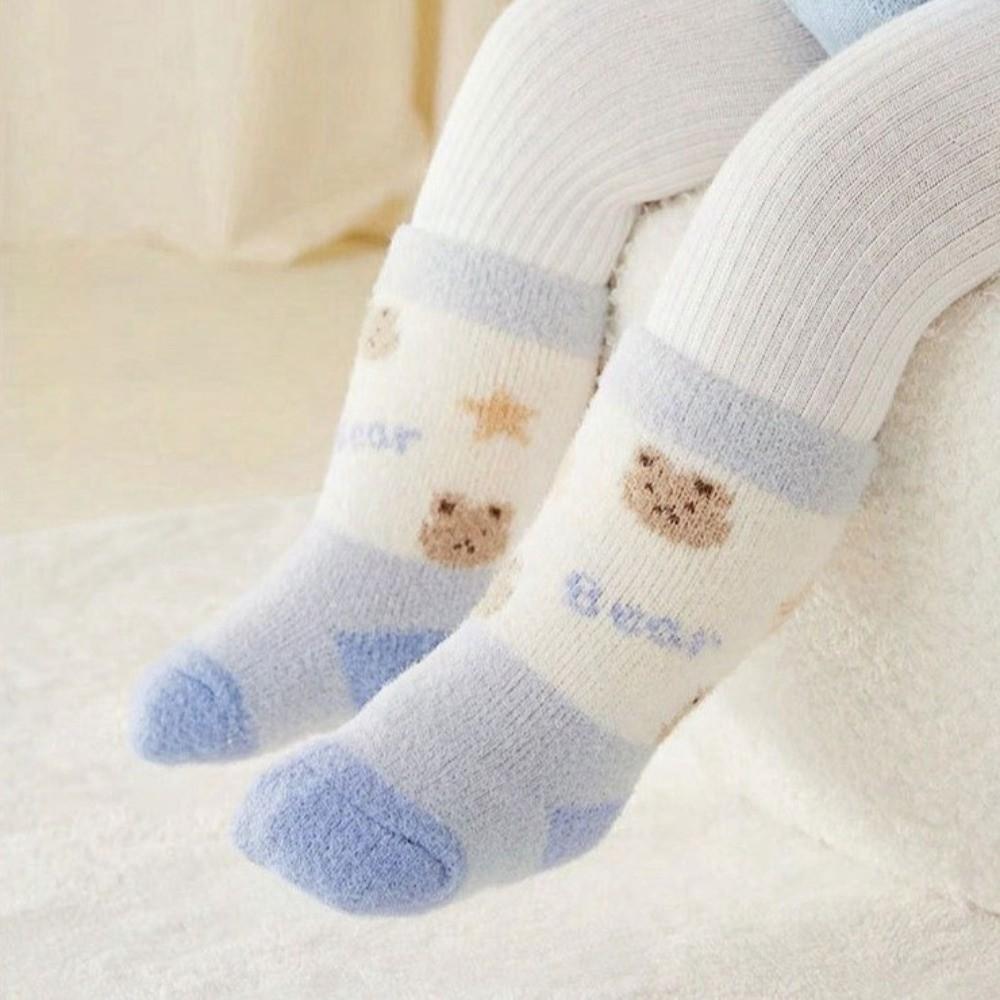 New Cute Cartoon Middle Tube Socks Comfotable Thickned Socking Cold Proof Warm Socks for Baby