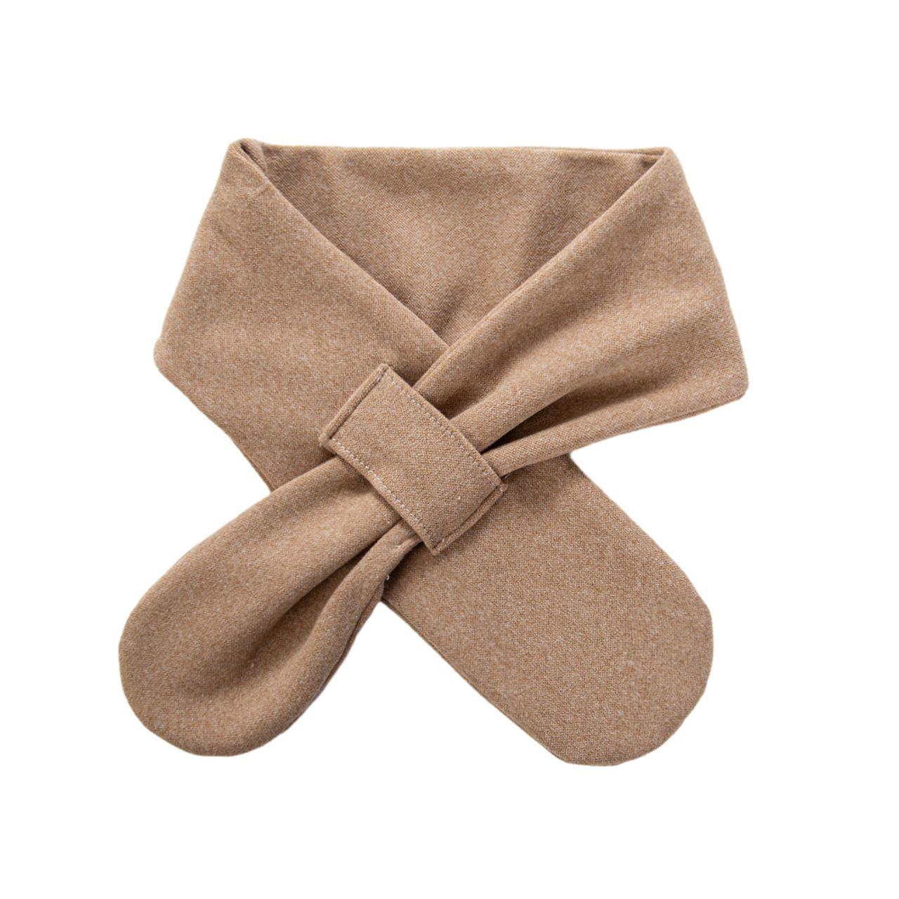 

Solid Color Baby Scarf Autumn Winter Warm Cross Scarves For Kids Windproof Girls Boys Neck Warmer Neckerchief