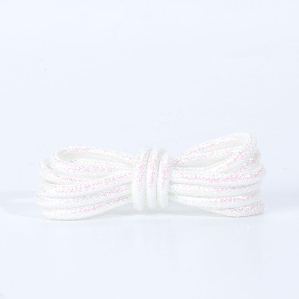

1Pair Creative Sneaker Laces Pearlescent Colorful Lurex Shoelaces Shoe Accessories 120cm білий