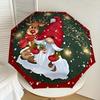 1PC Christmas Gnome Umbrella-8-Rib Reinforced, Automatic Open, Lightweight & Durable, Cute Fashion Accessory for Outdoor, Beach or Casual Use, Beach U