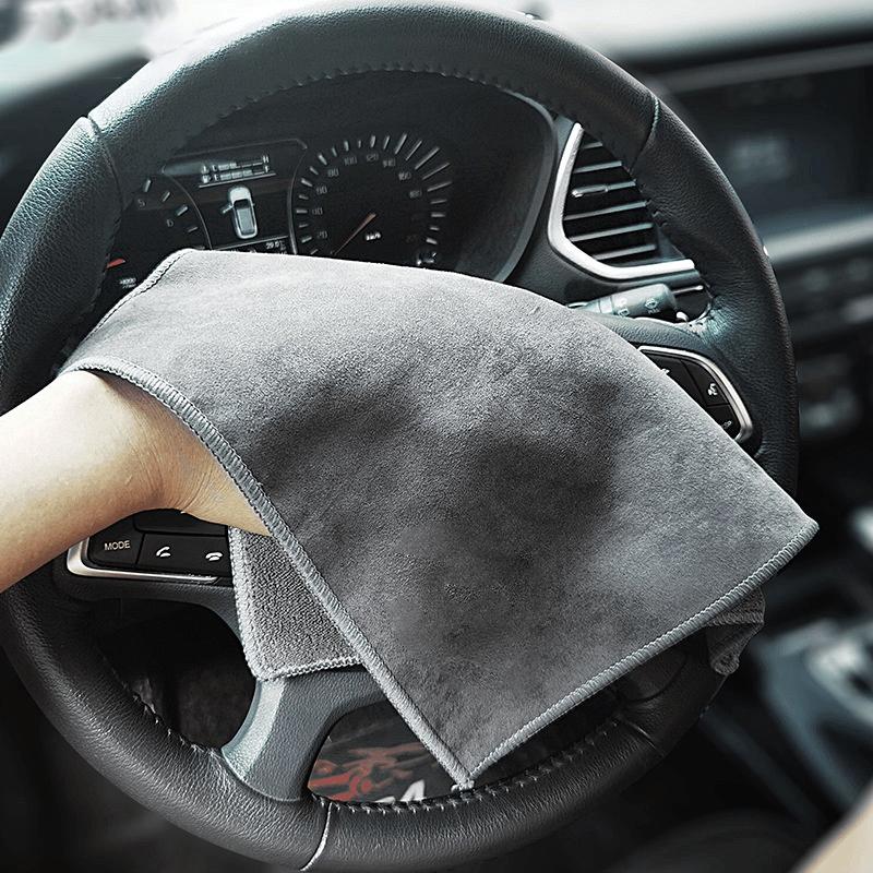 FA3-Car Cleaning Soft Brush Tool Dust Remover Suede Wash Towel For BMW X6 X2 X3 X4 X5 E46 E39 E90 E36 E60 E34 E30 interior sticker