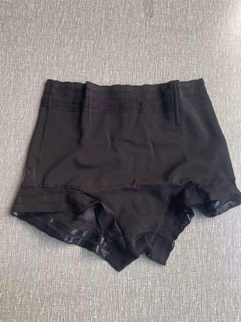 New European & American Tummy Control Anti-Slip Lace Shaping Shorts - Women's Hip Lifting Flat Leg Shorts