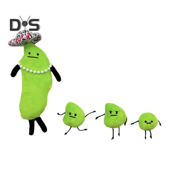 

Плюшевая игрушка Edamame Secret Staycation Family, мягкая зеленая плюшевая подушка в виде животного для дома, спальни, офиса, компаньона для объятий, подарка на день рождения для фанатов зелёный