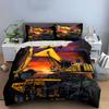 Construction Machinery Set Poster Multiple Sizes Kid'S And Adults' Bedroom Exquisite 3Pc Bedding Set, Gift