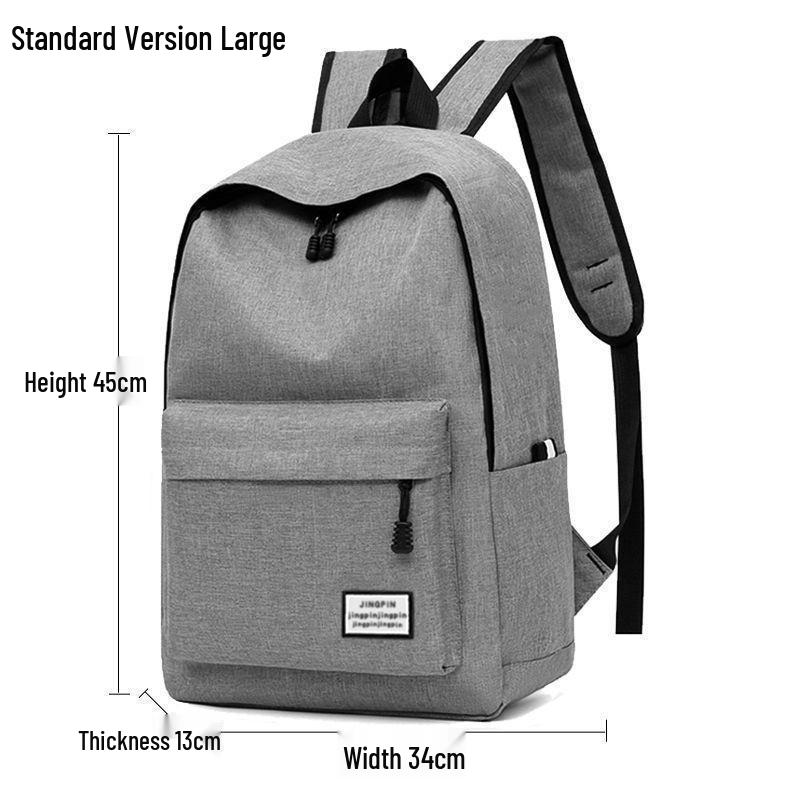 Men's Korean Style Canvas Backpack - Large Capacity for Students, Computers, and Travel