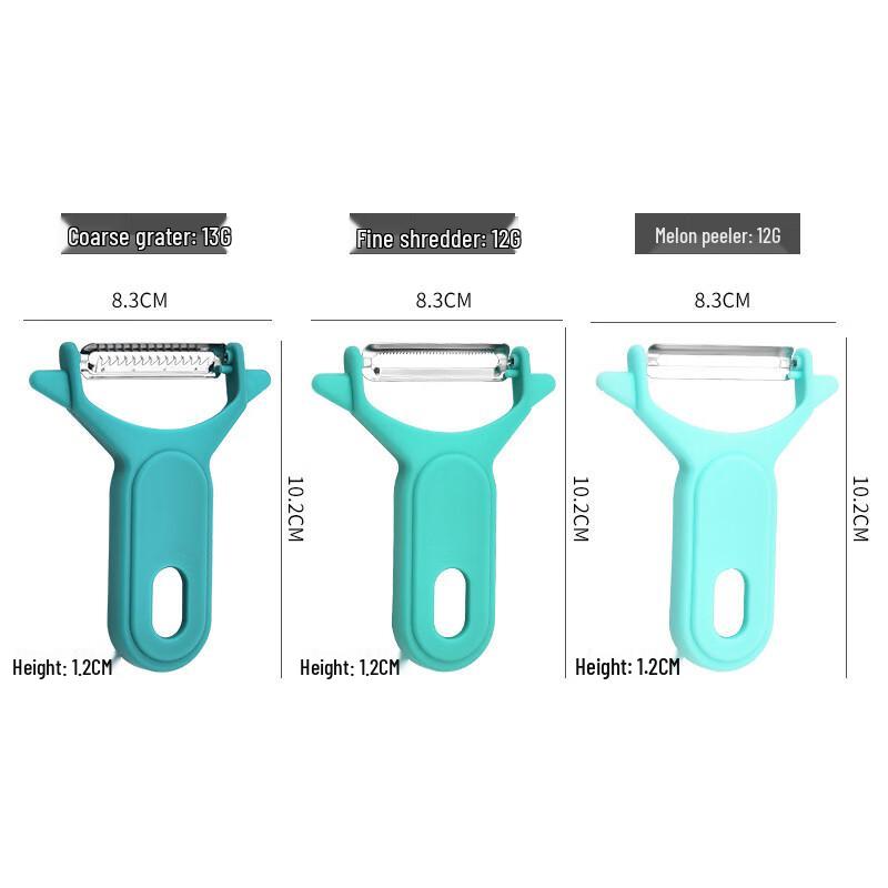 Jiwanggu Edelstahl Multifunktionsschäler & Reibe Set