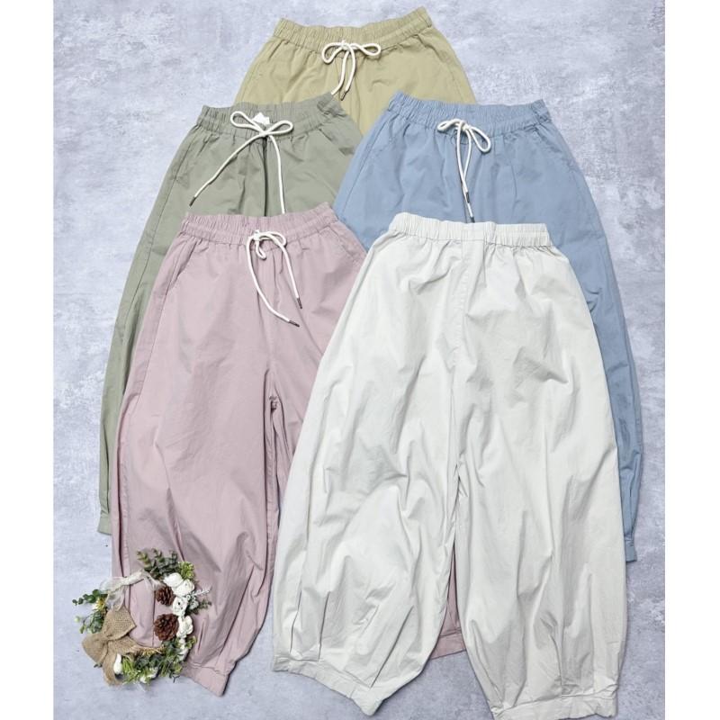 Johnature Summer Casual Loose Pants Japanese Simple Versatile Thin Harem Women Pants