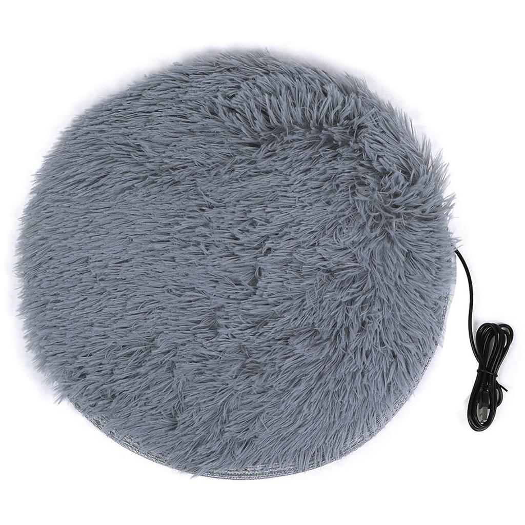 40cm Pet Heating Pad Plush Soft Comfortable Pet Electric Blanket USB Charging Interface for Small Dogs Cats