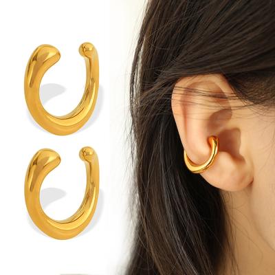 Célébrités Internet européennes et américaines bague personnalité ins type C clip d'oreille sans lobe tempérament tendance simple