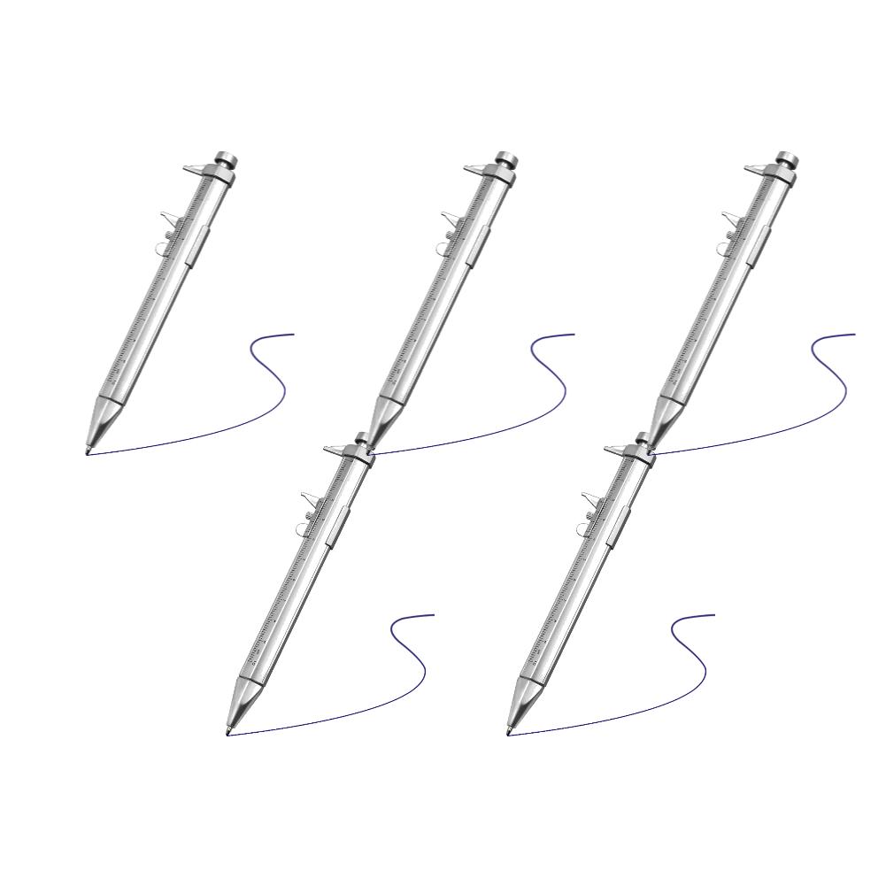 5/10Pcs 2 In 1 Caliper Type Ballpoint Pen 0-100mm Multifunction Plastic Student Gift Stationery Vernier Caliper Measuring Tools
