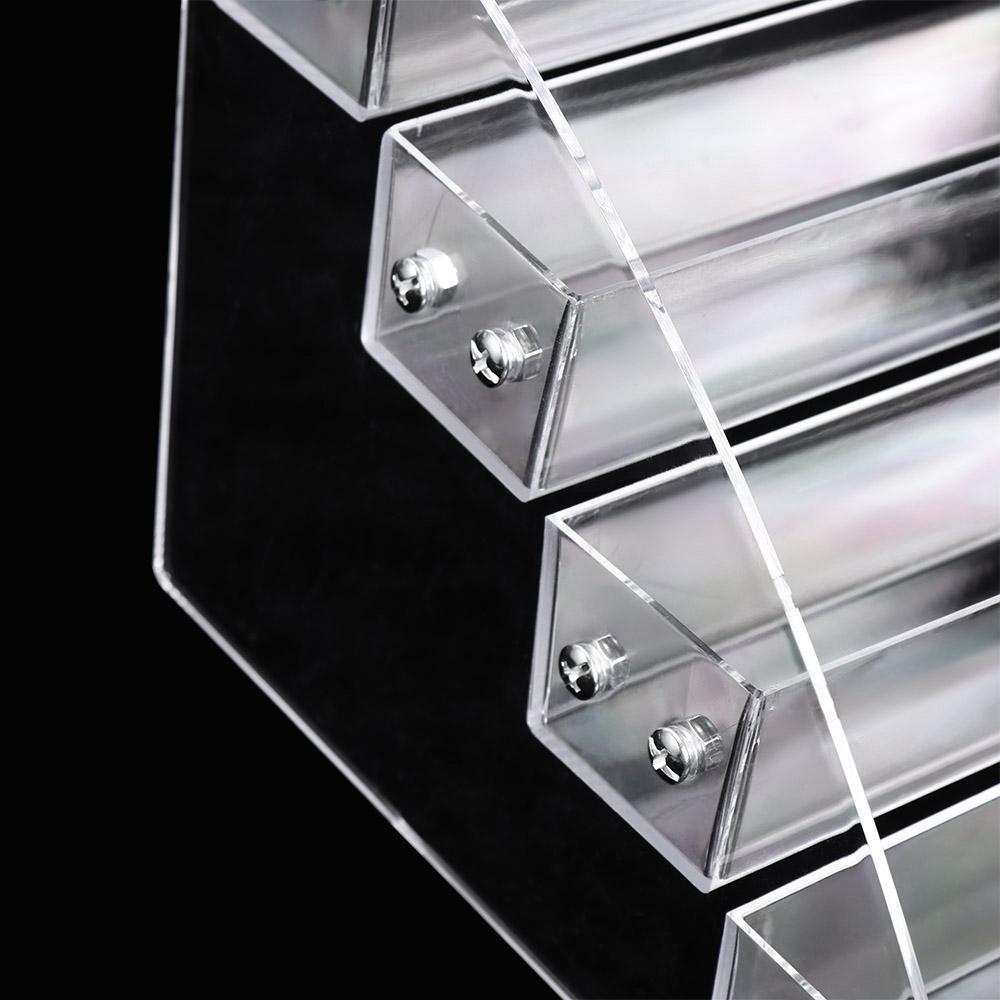 3/4/5/6/7 Layers Collection Display Rack Clear Jewelry Stand Storage Box Nail Salon