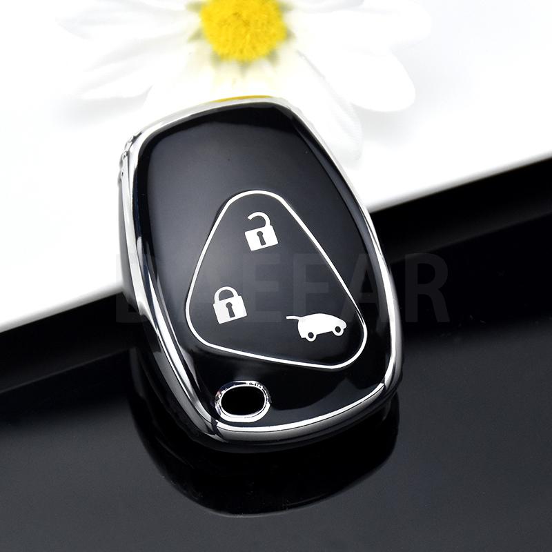 

2 3 Кнопки Новый ТПУ Чехол-накладка для ключа автомобиля Защита для Renault Duster Logan Fluence Clio Vivaro Master Traffic Держатель брелока