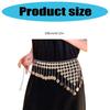 2000s Fringed Adjustable Waist Chain Bohemian Hip Belly Dance Jewelry For Women Stage Show Party And Vacation Outfit
