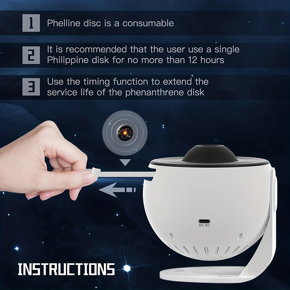 13 In 1 Galaxy Ultral Star Projector HD Image Area LED Night Light, 13 Film Discs,360° Rotate 1/2h Timer for Kids&Adults Bedroom