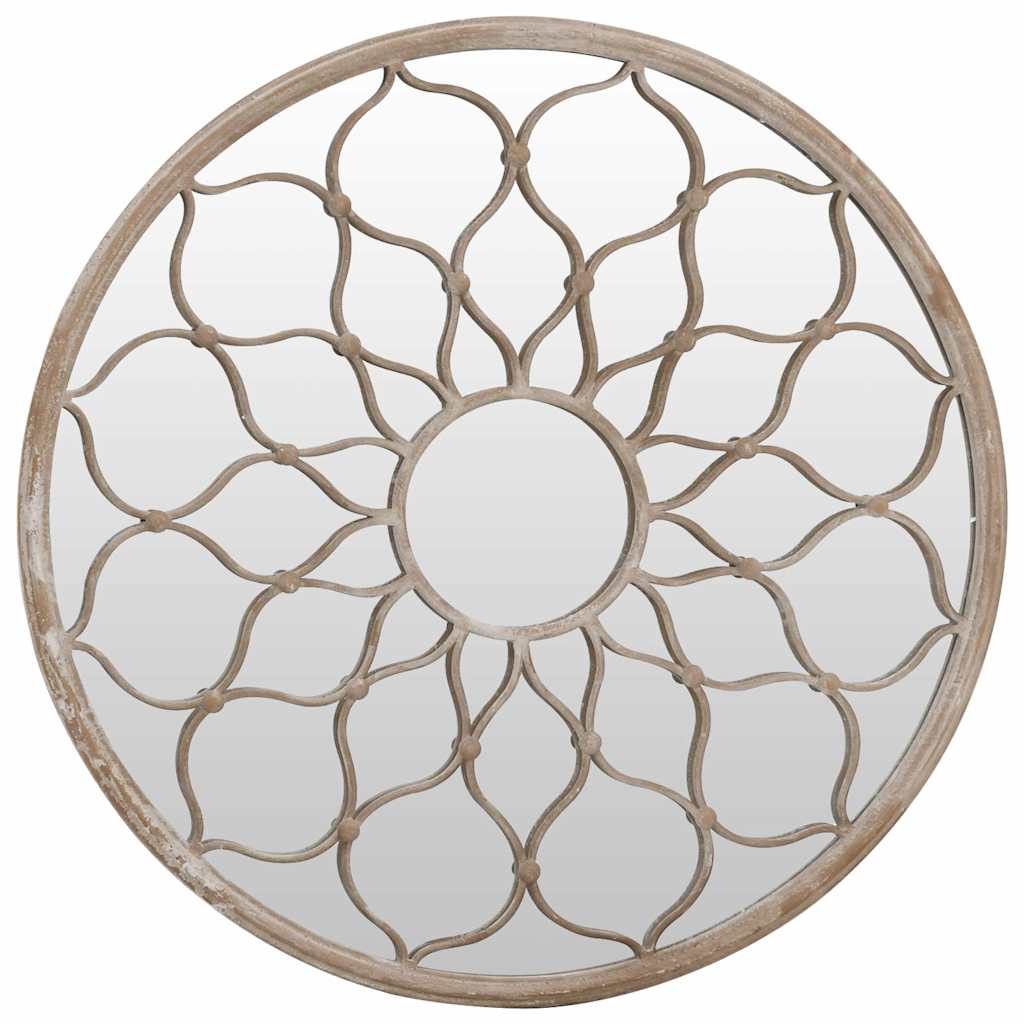 Sand Mirror 40x3 Cm Round Iron Indoor Mirror